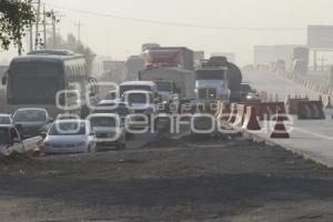 TRÁFICO POR ACCIDENTE EN AUTOPISTA