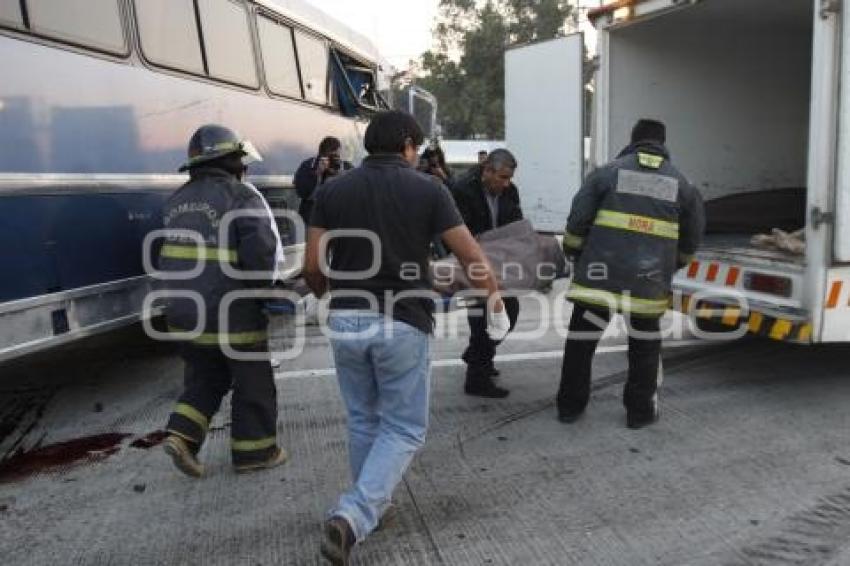 ACCIDENTE AUTOPISTA MÉXICO-PUEBLA