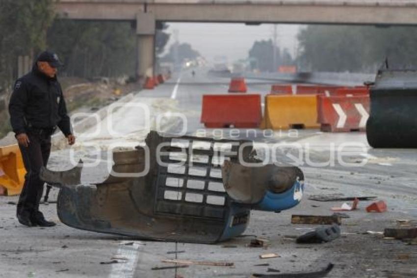 ACCIDENTE AUTOPISTA MÉXICO-PUEBLA