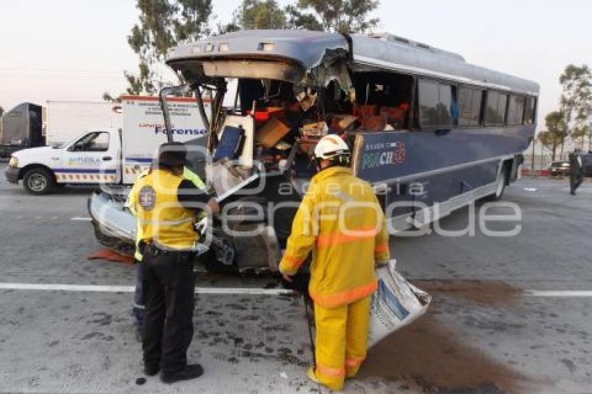 ACCIDENTE AUTOPISTA MÉXICO-PUEBLA