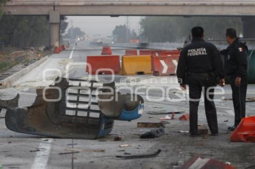 ACCIDENTE AUTOPISTA MÉXICO-PUEBLA