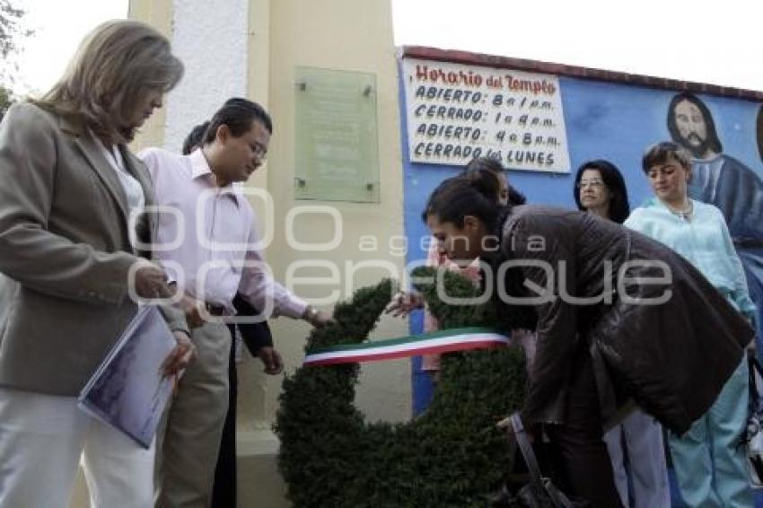 DEVELACIÓN DE PLACAS DE LAS FORTIFICACIONES DEL SITIO DE PUEBLA