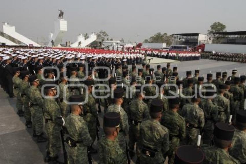 ENSAYO DE LA CEREMONIA DE TOMA DE PROTESTA DEL SERVICIO MILITAR