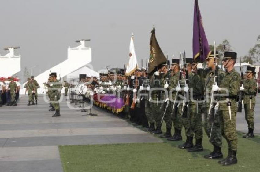 ENSAYO DE LA CEREMONIA DE TOMA DE PROTESTA DEL SERVICIO MILITAR