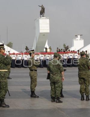 ENSAYO DE LA CEREMONIA DE TOMA DE PROTESTA DEL SERVICIO MILITAR