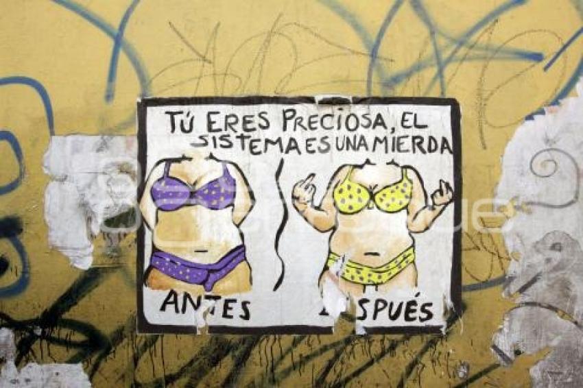 GRAFFITTI EN CONTRA DEL SISTEMA POLÍTICO