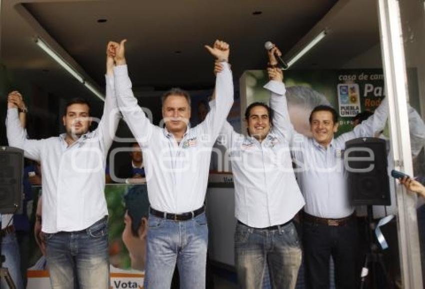 PABLO RODRIGUEZ CANDIDATO DISTRITO 14 PUEBLA UNIDAD INAUGURACIÓN CASA DE CAMPAÑA
