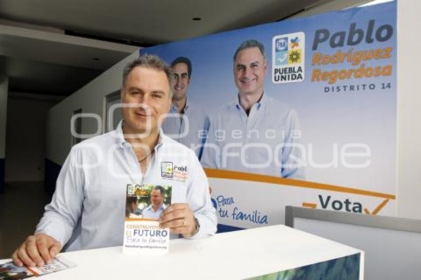 PABLO RODRIGUEZ CANDIDATO DISTRITO 14 PUEBLA UNIDAD INAUGURACIÓN CASA DE CAMPAÑA