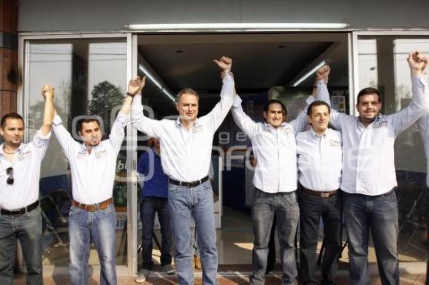 PABLO RODRIGUEZ CANDIDATO DISTRITO 14 PUEBLA UNIDAD INAUGURACIÓN CASA DE CAMPAÑA