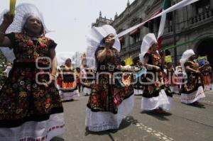 DESFILE DE OAXACA EN EL CENTRO DE PUEBLA