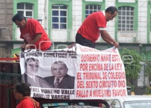 MANIFESTACIÓN DE EX TRABAJADORES DEL GOBIERNO