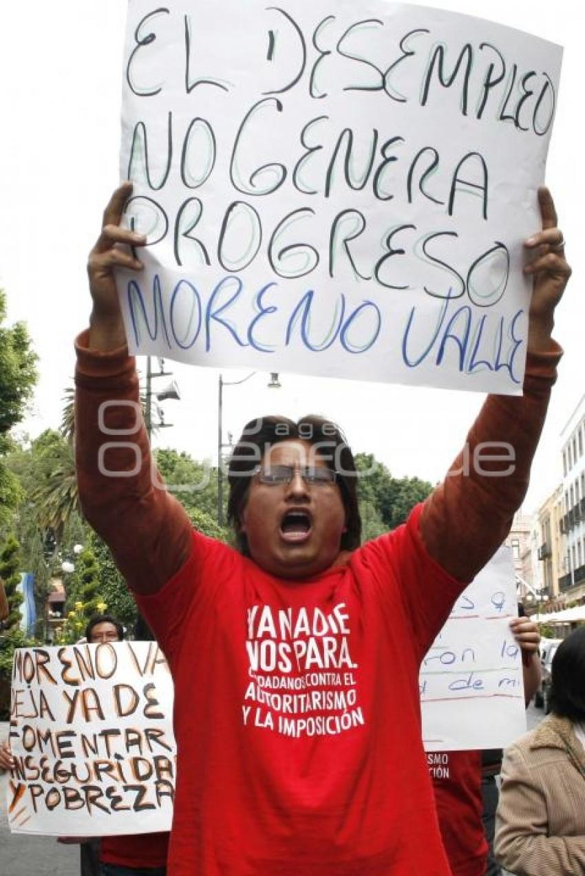 MANIFESTACIÓN DE EX TRABAJADORES DEL GOBIERNO