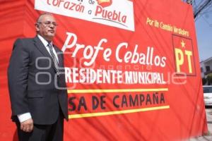 INAUGURA MIGUEL ÁNGEL CEBALLOS CASA DE CAMPAÑA