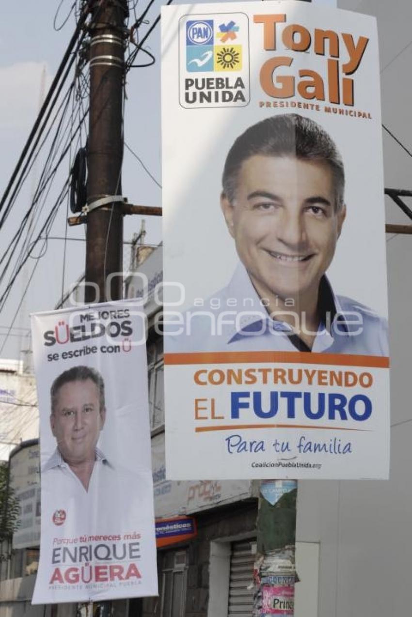 PUBLICIDAD ELECTORAL EN POSTES