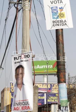 PUBLICIDAD ELECTORAL EN POSTES