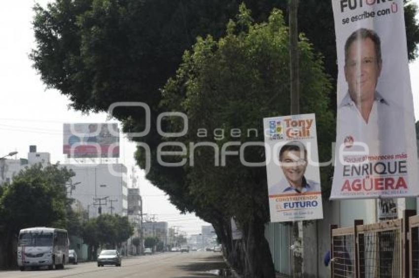 PUBLICIDAD ELECTORAL EN POSTES