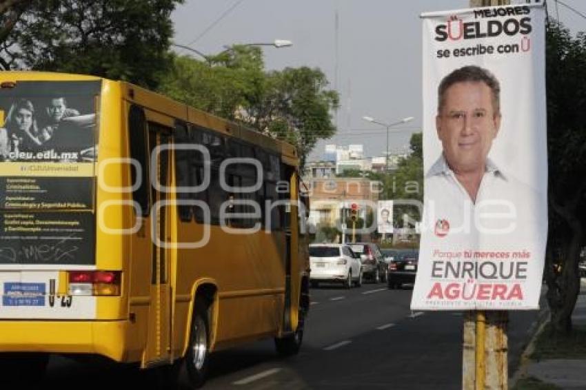 PUBLICIDAD ELECTORAL EN POSTES