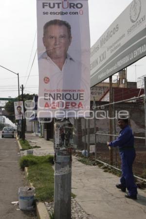 PUBLICIDAD ELECTORAL EN POSTES