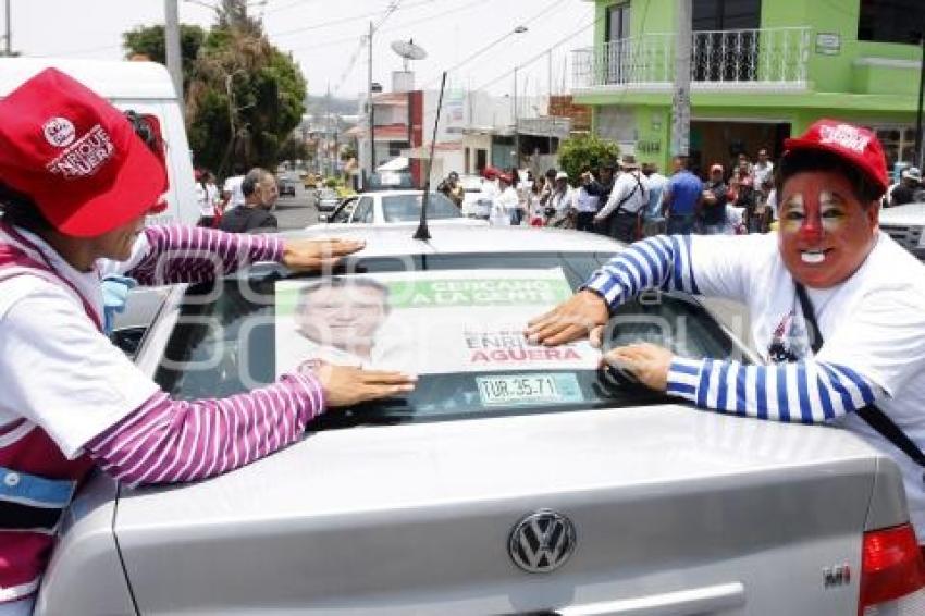 AGÜERA RECORRE ARBOLEDAS DE GUADALUPE Y LA ROSA