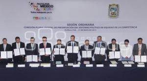 FIRMAN PACTO EQUIDAD DE COMPETENCIA . PACTO POR MÉXICO