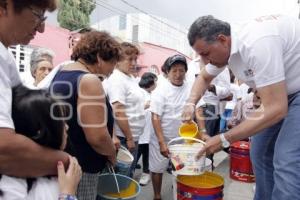 FRANCO RODRÍGUEZ. JORNADA DE PINTURA DE BANQUETAS