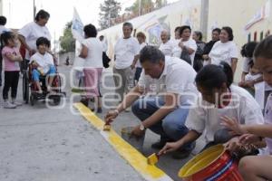 FRANCO RODRÍGUEZ. JORNADA DE PINTURA DE BANQUETAS