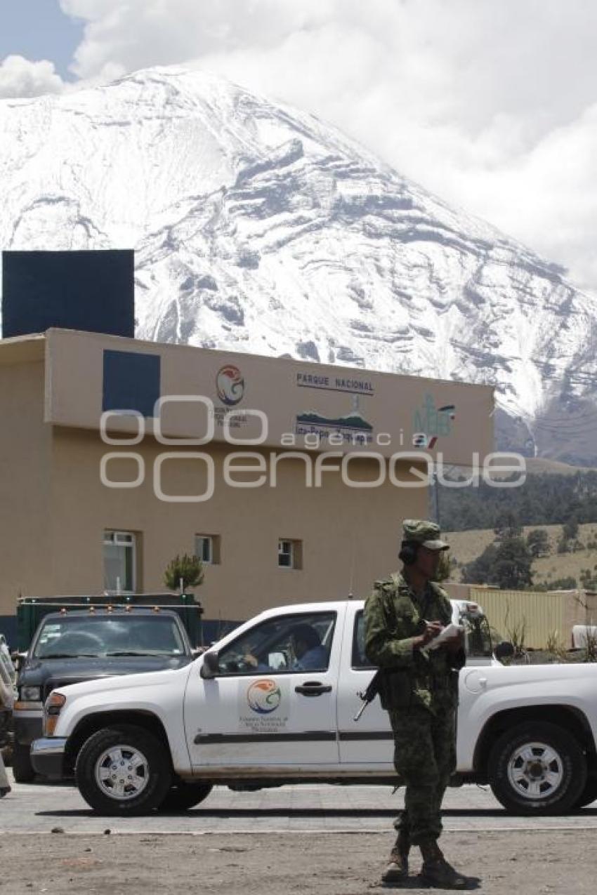 VOLCÁN POPOCATÉPETL . EJÉRCITO