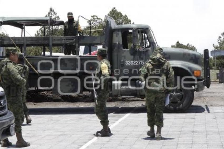 VOLCÁN POPOCATÉPETL . EJÉRCITO