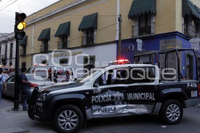 CHOQUE ENTRE POLICÍA MUNICIPAL Y RUTA 18