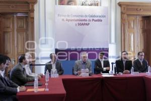 RIVERA FIRMÓ COLABORACIÓN CON SOAPAP
