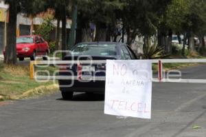 VECINOS SE OPONEN A COLOCACIÓN DE ANTENA DE TELCEL