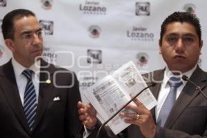 PUEBLA UNIDA . LOZANO Y PRECIADO