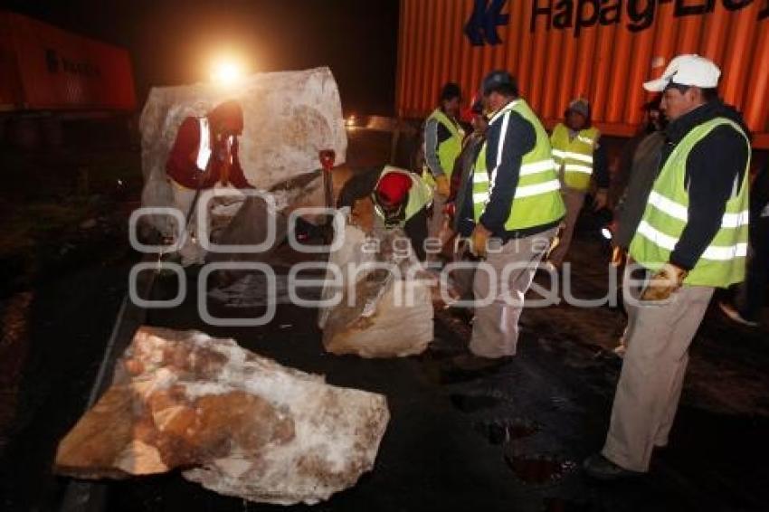 ACCIDENTE EN LA PUEBLA ORIZABA ENTRE TRÁILERS