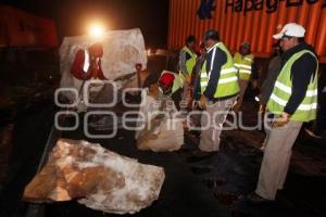ACCIDENTE EN LA PUEBLA ORIZABA ENTRE TRÁILERS
