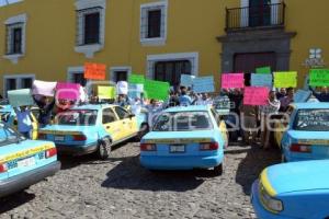 MANIFESTACIÓN CONTRA TAXIS PIRATAS