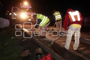 ACCIDENTE EN LA PUEBLA ORIZABA ENTRE TRÁILERS