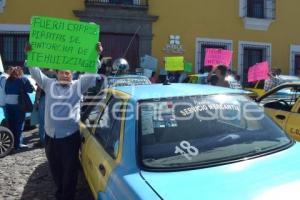 MANIFESTACIÓN CONTRA TAXIS PIRATAS