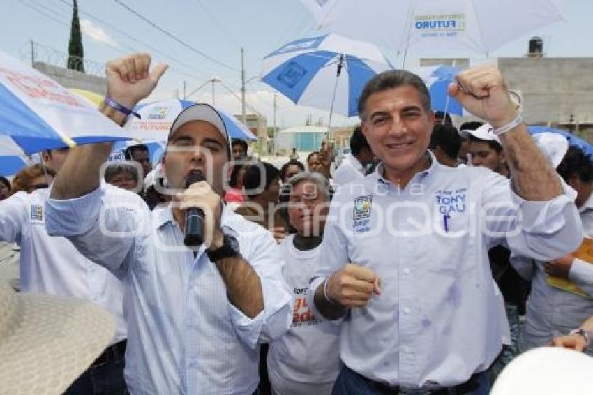 ANTONIO GALI CANDIDATO DE  LA COALICIÓN PUEBLA UNIDA