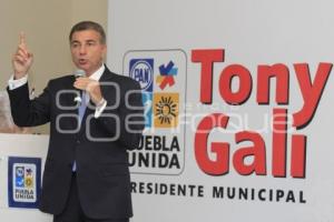 ANTONIO GALI CANDIDATO DE  LA COALICIÓN PUEBLA UNIDA