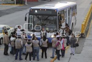 MANIFESTACIÓN . CAJEROS DEL RUTA