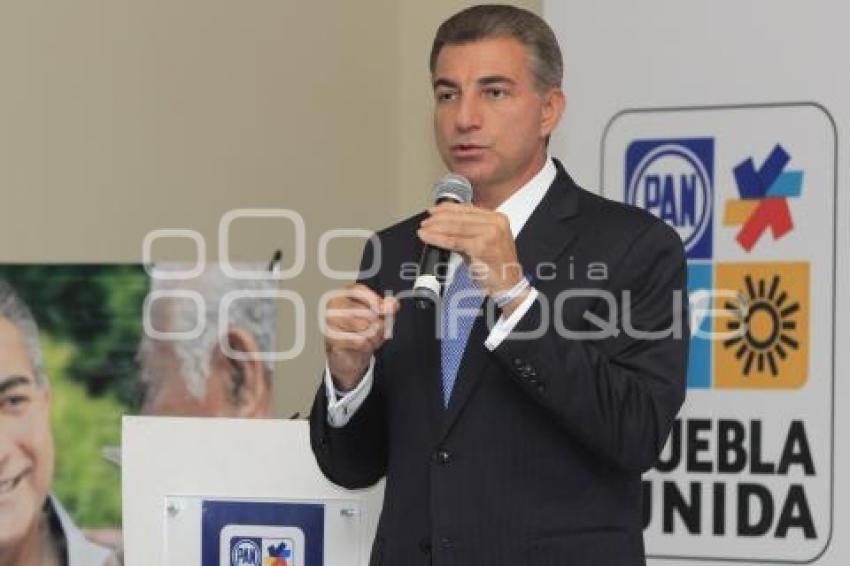 ANTONIO GALI CANDIDATO DE  LA COALICIÓN PUEBLA UNIDA