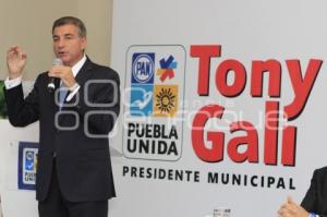 ANTONIO GALI CANDIDATO DE  LA COALICIÓN PUEBLA UNIDA