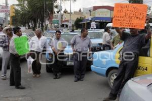 MANIFESTACIÓN TAXISTAS TEHUITZINGO