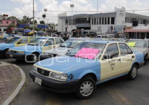 MANIFESTACIÓN TAXISTAS TEHUITZINGO