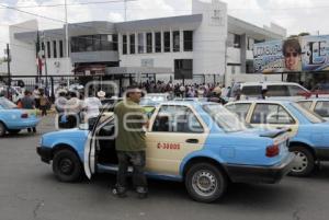 MANIFESTACIÓN TAXISTAS TEHUITZINGO