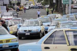 MANIFESTACIÓN TAXISTAS TEHUITZINGO