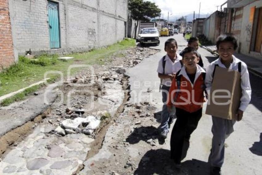 INICIO DE PAVIMENTACIÓN EN SAN MIGUEL CANOA