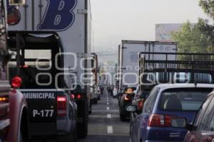 TRÁFICO EN AUTOPISTA POR OBRAS