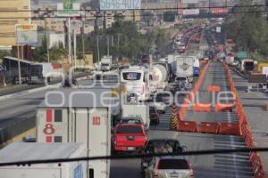 TRÁFICO EN AUTOPISTA POR OBRAS