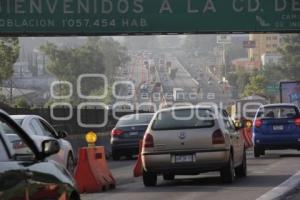 TRÁFICO EN AUTOPISTA POR OBRAS